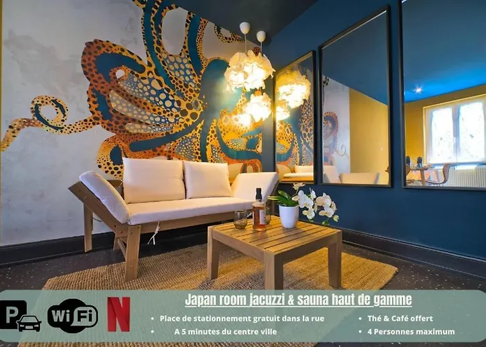 Japanroom Jacuzzi&Sauna Haut De Gamme Parking Free